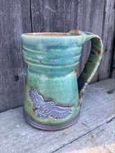 Load image into Gallery viewer, Owl mug in Turquoise
