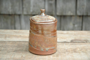 Lidded Jar, Wood Fired