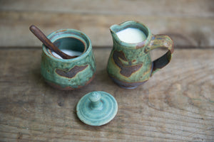 Mini Cream and Sugar Set w/ Knob