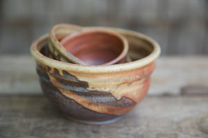 3-piece Nesting Bowl Setset of 3 Ceramic Bowlstwilight Blue